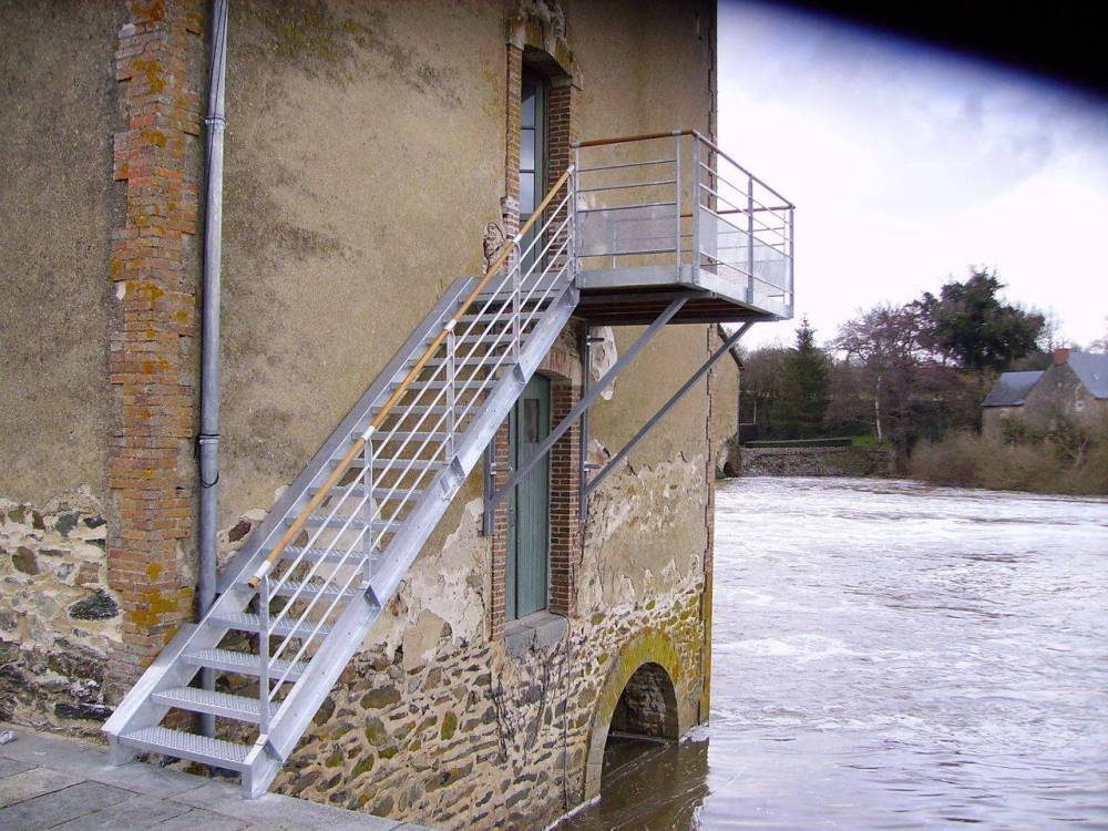 Escalier à Cossé-le-Vivien